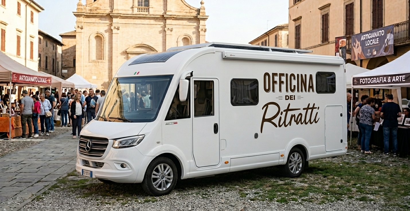 Camper dei Ritratti in un evento